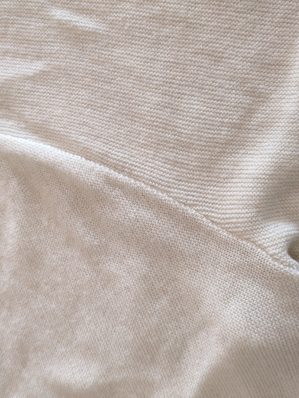Men's Vintage Preppy Lacoste/Izod Button Up Cardigan Cream White - Picture 11 of 12